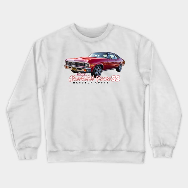1971 Chevrolet Nova SS Hardtop Coupe Crewneck Sweatshirt by Gestalt Imagery